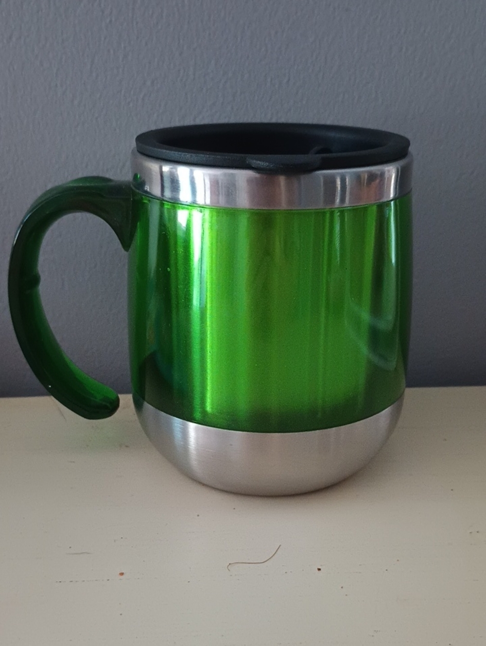 2/$20 NWT Stainless Steel Travel Mug with Green Finish